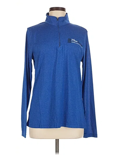 Pre-owned Ultra Club Long Sleeve Polo Shirt In Blue
