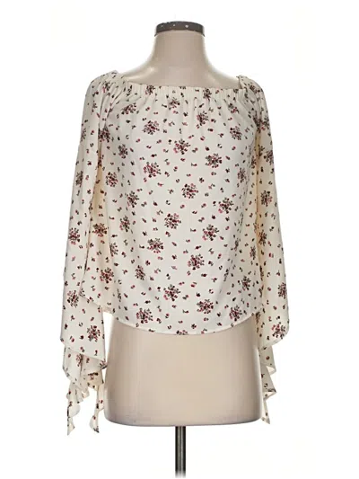 Pre-owned Ultra Flirt 3/4 Sleeve Blouse In Ivory