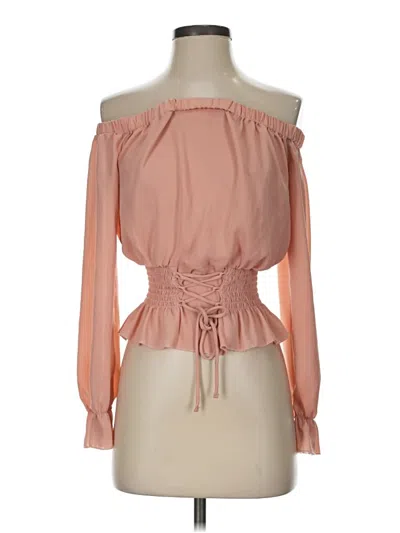 Pre-owned Ultra Flirt 3/4 Sleeve Blouse In Pink