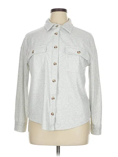 Pre-owned Ultra Flirt Cardigan Sweater In Silver