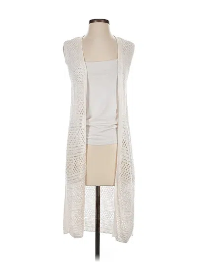 Pre-owned Ultra Flirt Cardigan Sweater In White