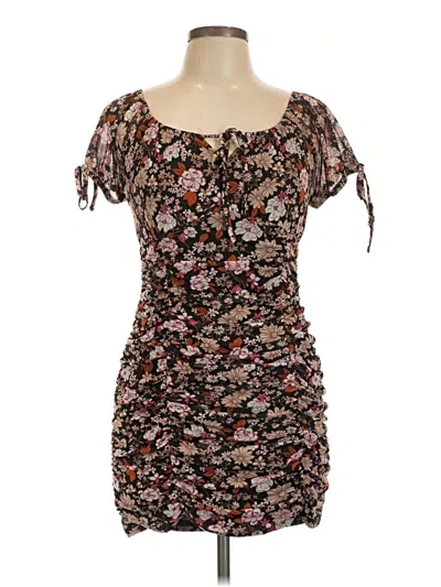 Pre-owned Ultra Flirt Casual Dress In Brown