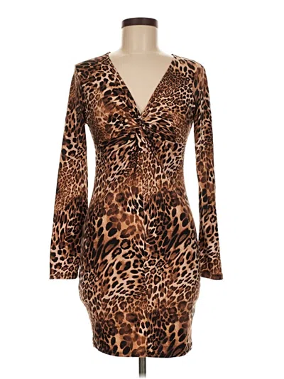 Pre-owned Ultra Flirt Cocktail Dress In Brown