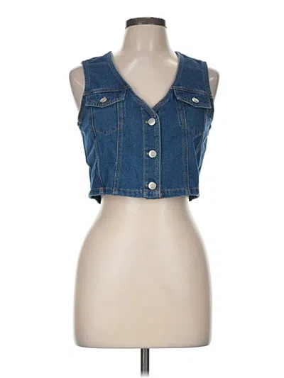 Pre-owned Ultra Flirt Denim Vest In Blue