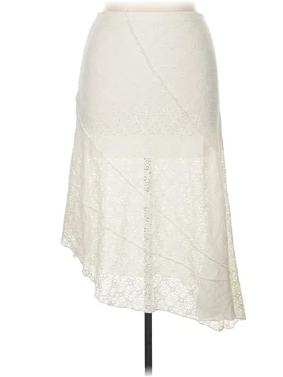 Pre-owned Ultra Flirt Formal Skirt In Ivory