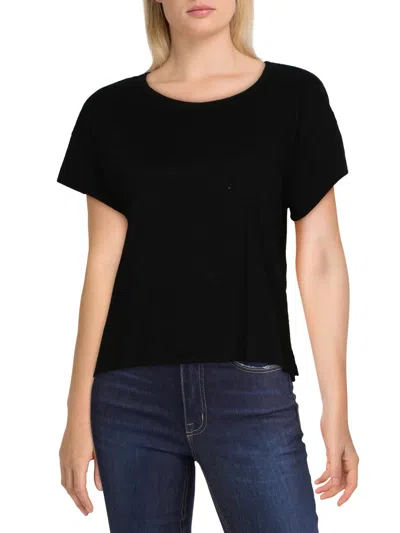 Ultra Flirt Juniors Womens Cotton T-shirt In Black