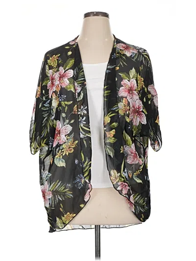 Pre-owned Ultra Flirt Kimono In Black