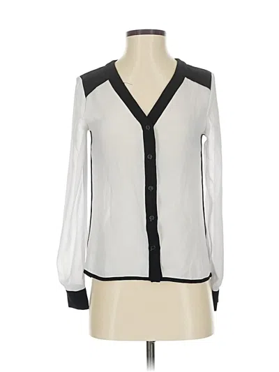 Pre-owned Ultra Flirt Long Sleeve Blouse In Gray