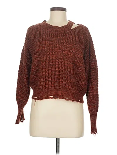 Pre-owned Ultra Flirt Pullover Sweater In Brown