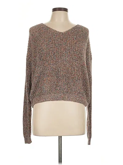Pre-owned Ultra Flirt Pullover Sweater In Brown