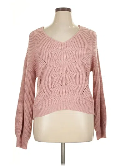 Pre-owned Ultra Flirt Pullover Sweater In Pink