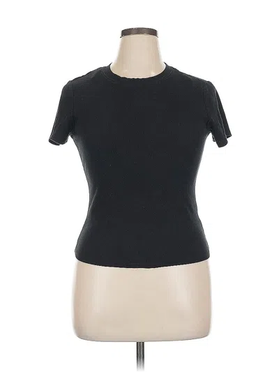 Pre-owned Ultra Flirt Short Sleeve Turtleneck In Black