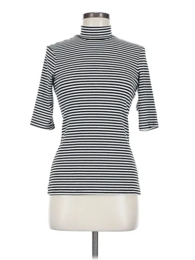 Pre-owned Ultra Flirt Short Sleeve Turtleneck In Black