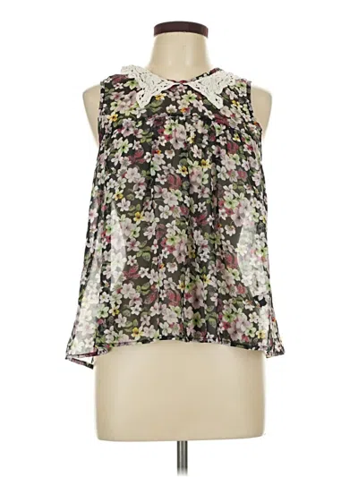 Pre-owned Ultra Flirt Sleeveless Blouse In Black