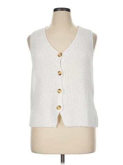 Pre-owned Ultra Flirt Sweater Vest In White