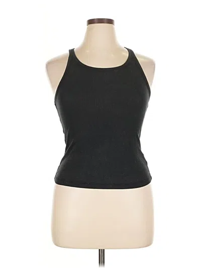 Pre-owned Ultra Flirt Tank Top Black Halter Neckline Tops