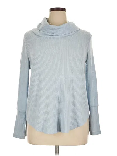 Pre-owned Ultra Flirt Turtleneck Sweater In Blue