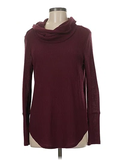 Pre-owned Ultra Flirt Turtleneck Sweater In Burgundy