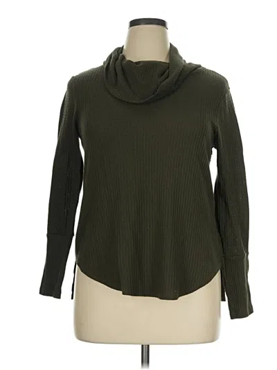 Pre-owned Ultra Flirt Turtleneck Sweater In Green