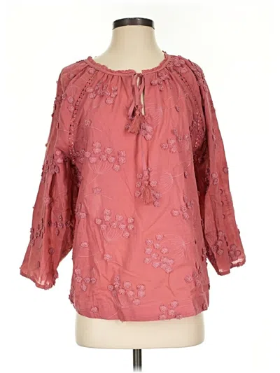 Pre-owned Ultra Pink 3/4 Sleeve Blouse In Pink