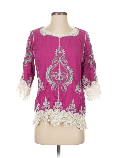 Pre-owned Ultra Pink 3/4 Sleeve T-shirt In Pink