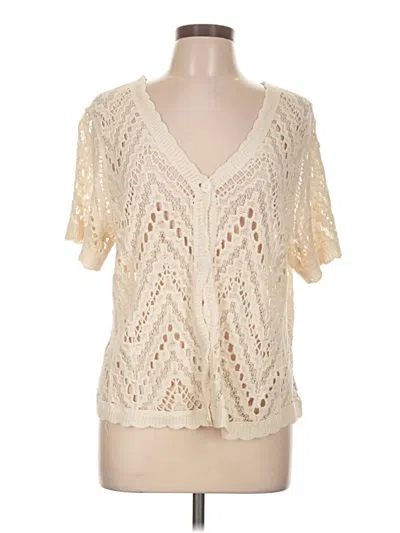 Pre-owned Ultra Pink Cardigan Sweater In Ivory