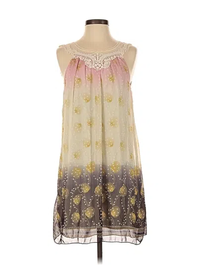 Pre-owned Ultra Pink Casual Dress In Gold