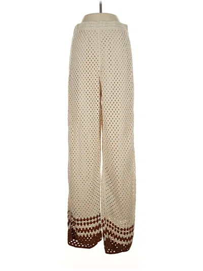Pre-owned Ultra Pink Casual Pants In Ivory