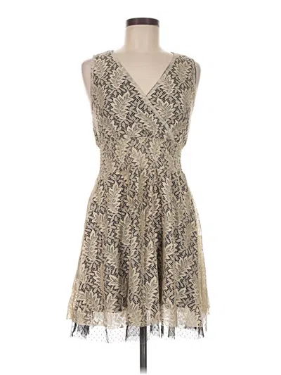 Pre-owned Ultra Pink Cocktail Dress In Tan
