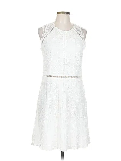 Pre-owned Ultra Pink Cocktail Dress In White