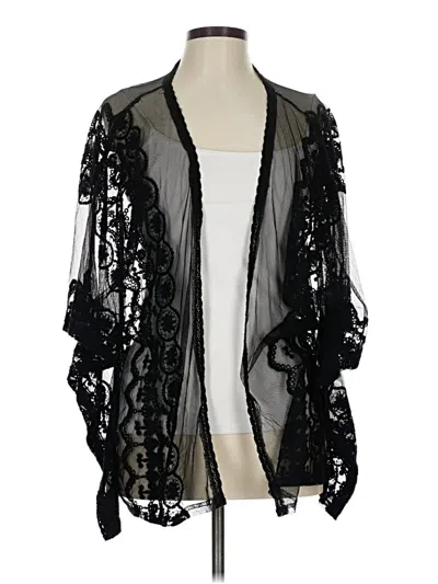 Pre-owned Ultra Pink Kimono In Black