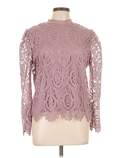 Pre-owned Ultra Pink Long Sleeve Blouse In Purple