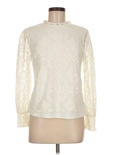 Pre-owned Ultra Pink Long Sleeve Turtleneck In White