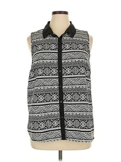 Pre-owned Ultra Pink Sleeveless Blouse In Black