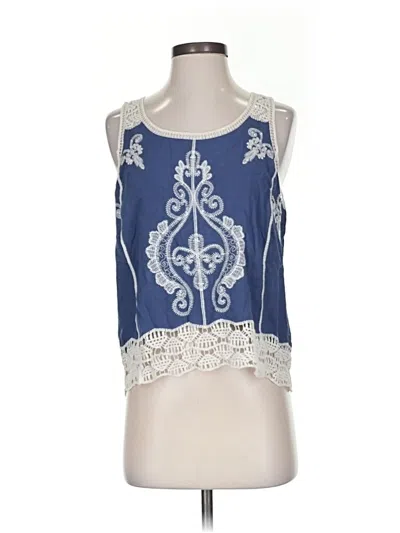 Pre-owned Ultra Pink Sleeveless Blouse In Blue
