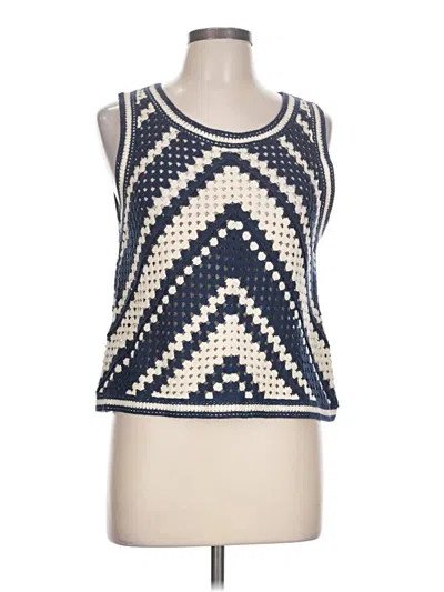 Pre-owned Ultra Pink Sleeveless Blouse In Blue