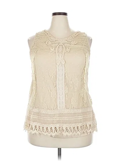 Pre-owned Ultra Pink Sleeveless Blouse In Brown