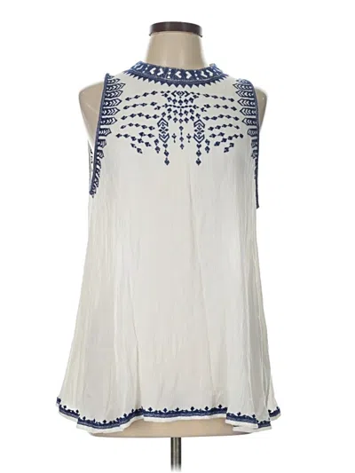 Pre-owned Ultra Pink Sleeveless Blouse In Ivory
