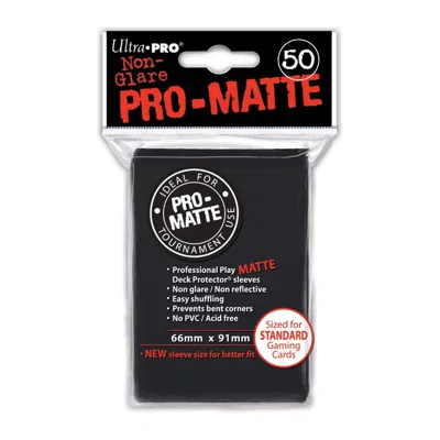 Ultra Pro Dp: Pro Matte Bk (50) 82728