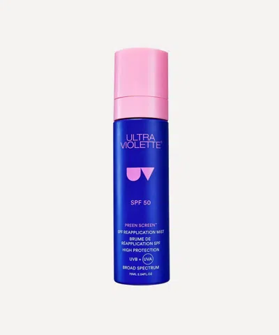 Ultra Violette Preen Screen Spf 50 Reapplication Mist 75ml