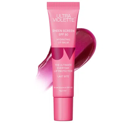Ultra Violette Sheen Screen Spf 50 Hydrating Sunscreen Lip Balm Last Bite 0.5/15