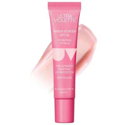 Ultra Violette Sheen Screen Spf 50 Hydrating Sunscreen Lip Balm Silk Pillow 0.5/15