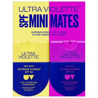 Ultra Violette Spf Mini Mates Spf 50 Hydrating & Mineral Facial Sunscreen Set 1.35/40 In Transparent