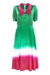 Ultràchic Abito Lungo Tie-dye In Multicolore