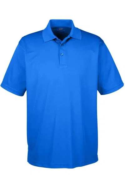 Ultraclub Cool & Dry Mesh Piqu Polo In Blue
