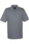 Ultraclub Cool & Dry Sport Performance Interlock Polo In Gray
