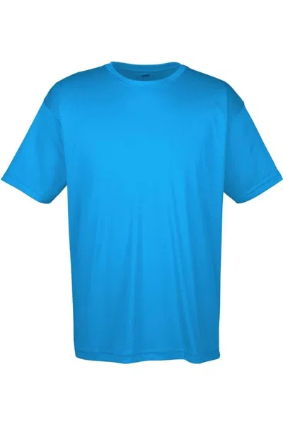 Ultraclub Cool & Dry Sport Performance Interlock T-shirt In Blue