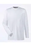 Ultraclub Cool & Dry Sport Performance Long Sleeve T-shirt In White