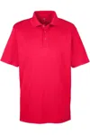 Ultraclub Cool & Dry Stain-release Performance Polo In Red