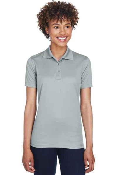 Ultraclub Women's Cool & Dry Mesh Piqupolo In Grey